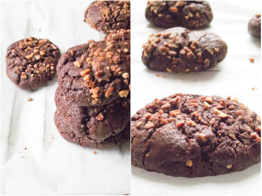 Cookies au chocolat et aux éclats de praslines extra-moelleux & reve de maternité