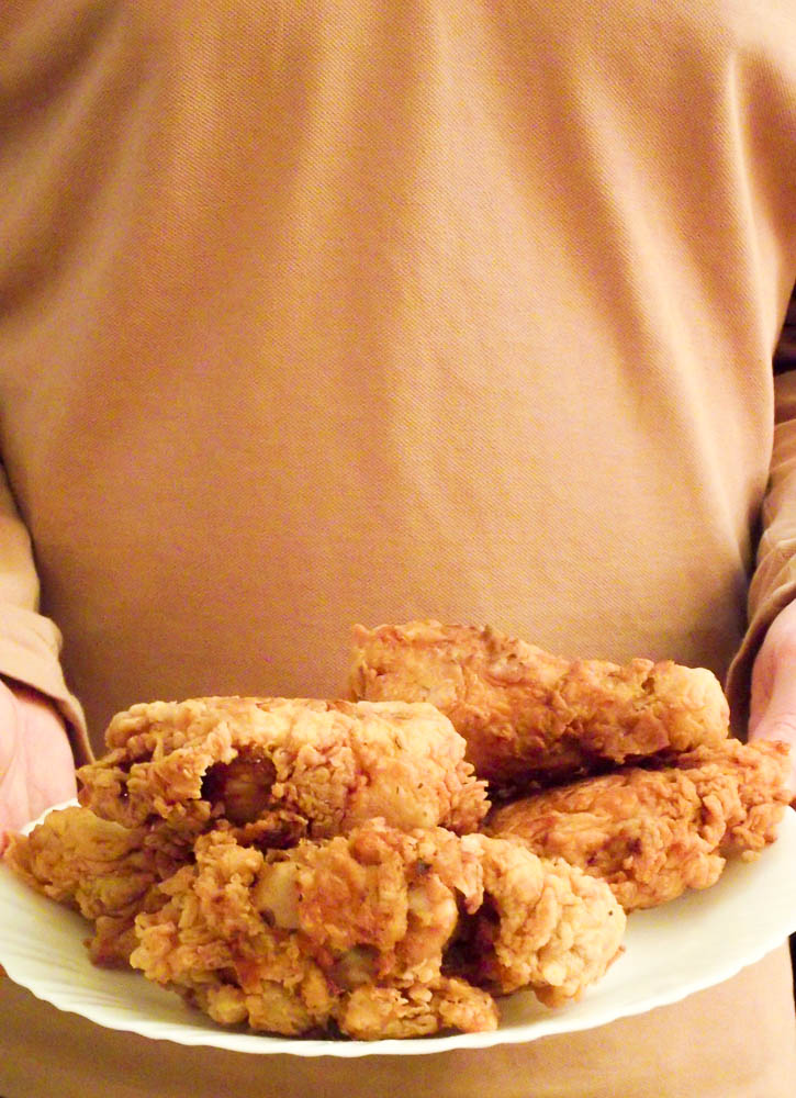Le poulet frit à ma façon et sa sauce bourbon & miel