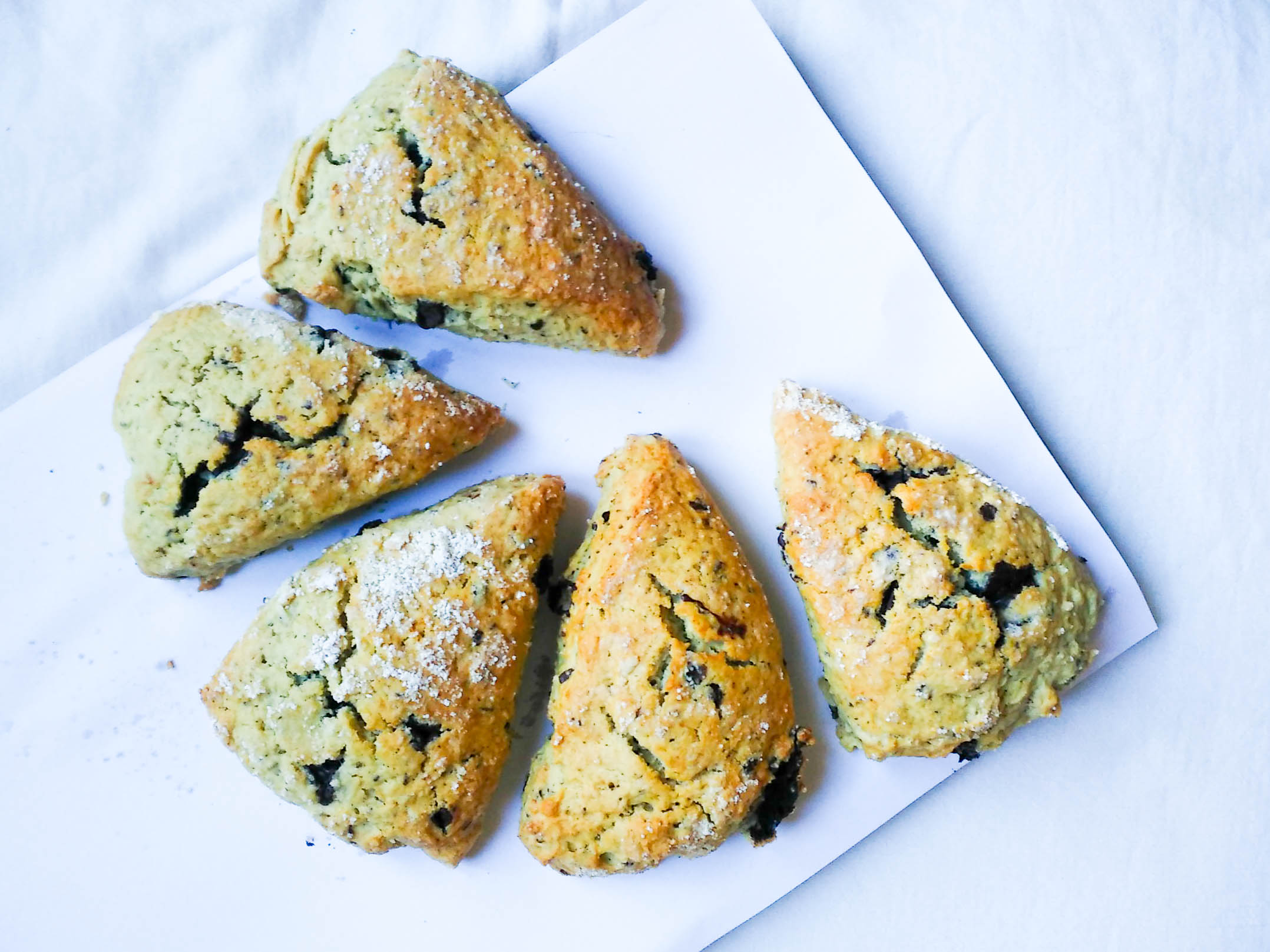 Scones aux pépites de chocolat et à la ricotta