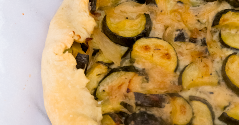 Tarte rustique aux courgettes et au citron confit - Wadji,Cooking Mama